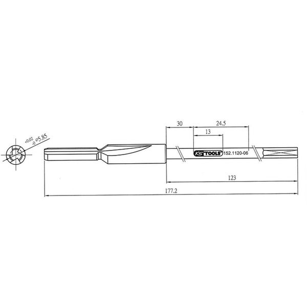 KS TOOLS MASTER 3 in 1 Glühkerzen-Reibahlen-Satz 9tlg.  - 152.1120