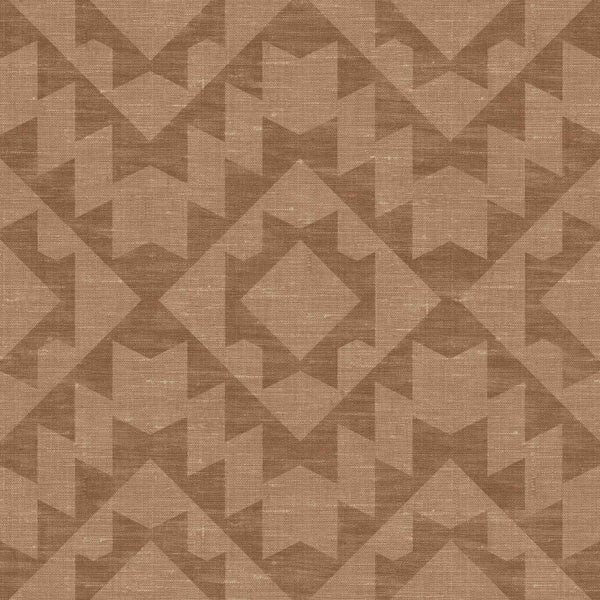 Tapete mit geometrischem Rautenmuster in Textilstruktur