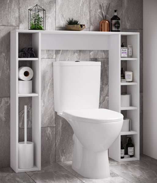 Holz Wandregal Überbau WC Bad Regal Tinol M