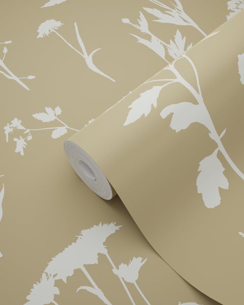 Tapetenrolle mit floralem Muster