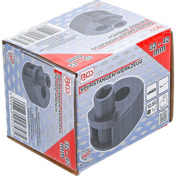 Verpackung eines Spurstangenwerkzeugs mit Größenangabe 32 bis 42 Millimeter