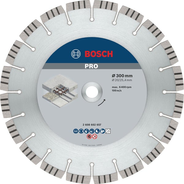 Bosch Pro Diamanttrennscheibe mit 300 Millimeter Durchmesser