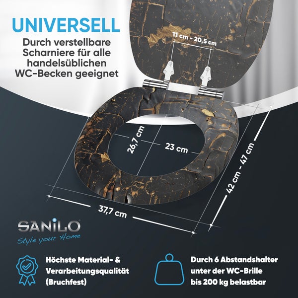 WC-Sitz mit Absenkautomatik Shield