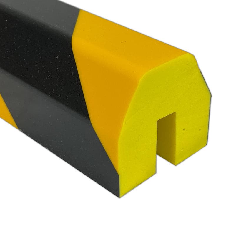 UvV Protect Schutzprofil  in schwarz gelb 1 Meter PU-Schaum verschiedene Formen / Typ BB