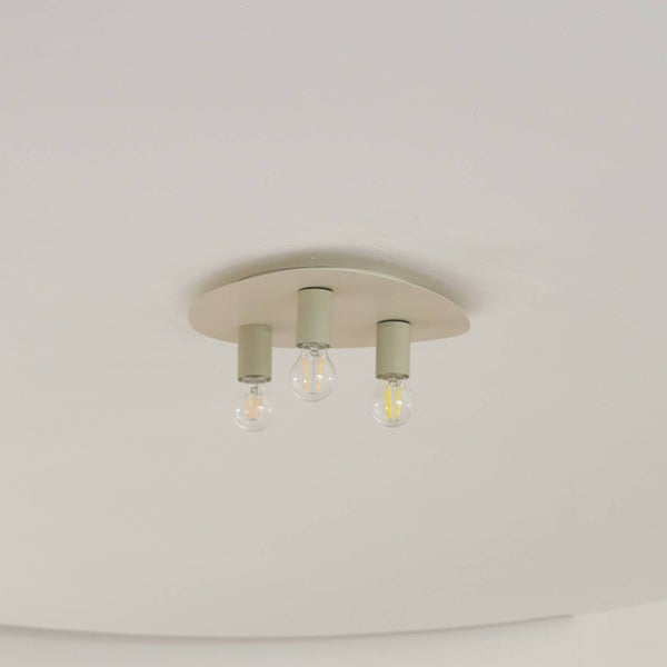 Lindby Deckenlampe Tommen (Modern) in Creme aus Metall (3 flammig, E27) - Deckenleuchte Lampe Wohnzimmerleuchte
