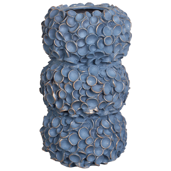 Blumenvase MUZAKI Keramik 52 cm Blau