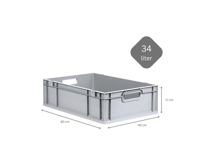 PROREGAL SuperSparSet 5x Eurobox NextGen Grip HxBxT 17 x 40 x 60 cm 34 Liter Griffe