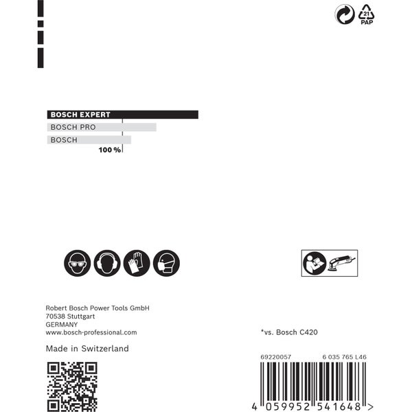 Bosch 5x Expert C470 Schleifpapier für Deltaschleifer 93 mm G 100 - 2608900826