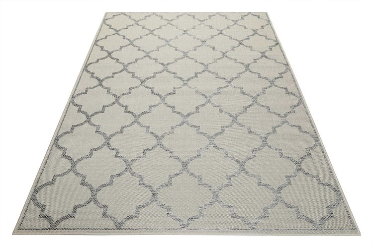 Outdoor Teppich Beige Grau Gleamy WECONhome 160x225 cm