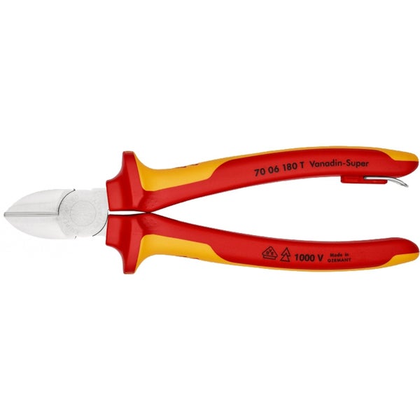 Knipex Seitenschneider mit Befestigungsöse - 7006180T