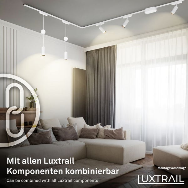 FULFILMENT ONLY Luxtrail 48V track system, set, 4m, white, 6x5W, 2