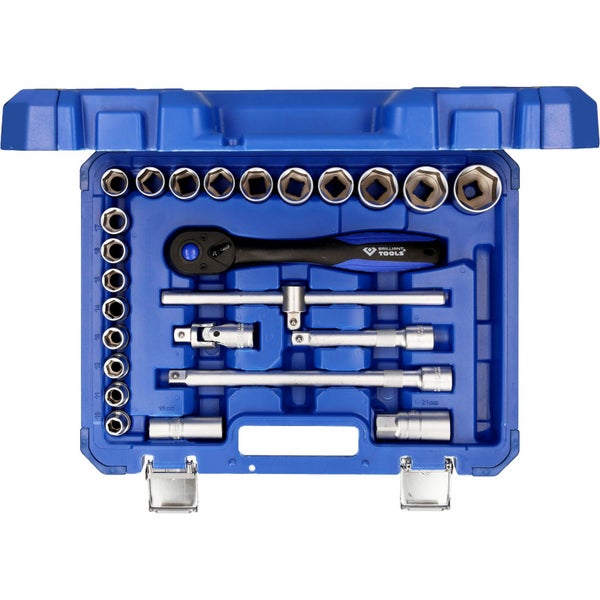 BRILLIANT TOOLS 1/2 Steckschlüssel-Satz 25tlg. - BT022025
