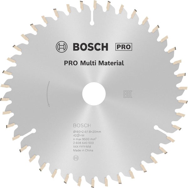 Bosch PRO Multi Material Kreissägeblatt 160 x 2,4 x 20 mm - 2608640503