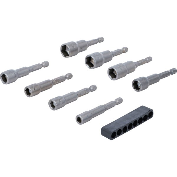 BGS Steckschlüssel-Einsatz-Satz Sechskant Antrieb Außensechskant 6,3 mm (1/4) SW 6 - 13 mm 8tlg. - 2758