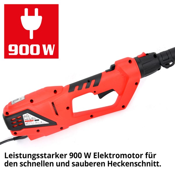 Hecht Heckenschere mit 900 Watt Elektromotor