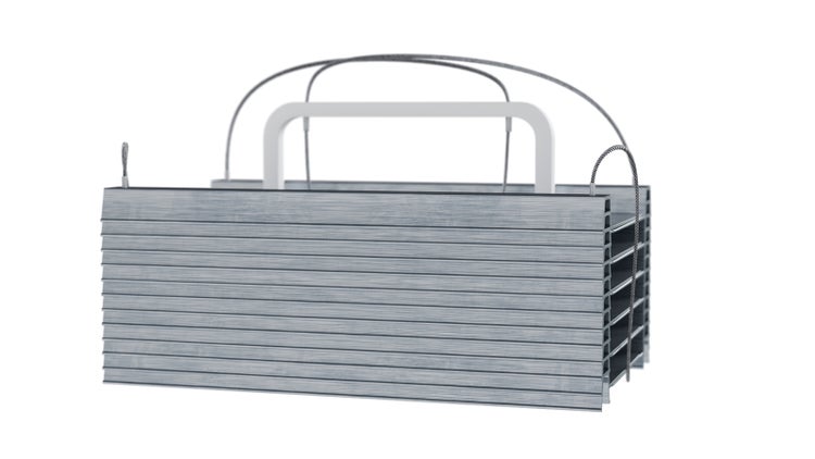 Stapel Rolladenpanzer mit Hebevorrichtung