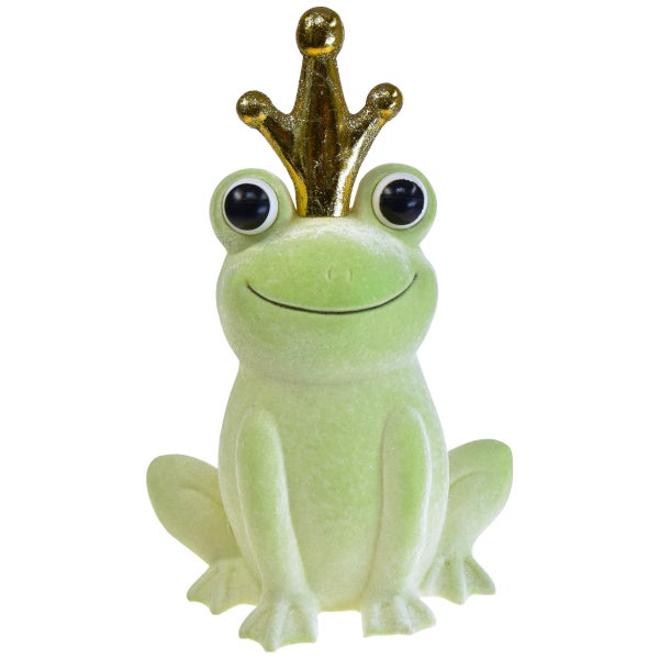 Dekofigur Frosch mit Krone