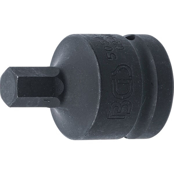 BGS Kraft-Bit-Einsatz Antrieb Innenvierkant 20 mm (3/4) Innensechskant 12 mm - 5054-12