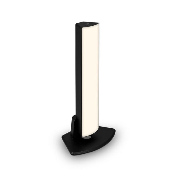 Battery LED table- and wall light, IP44, black, 1x