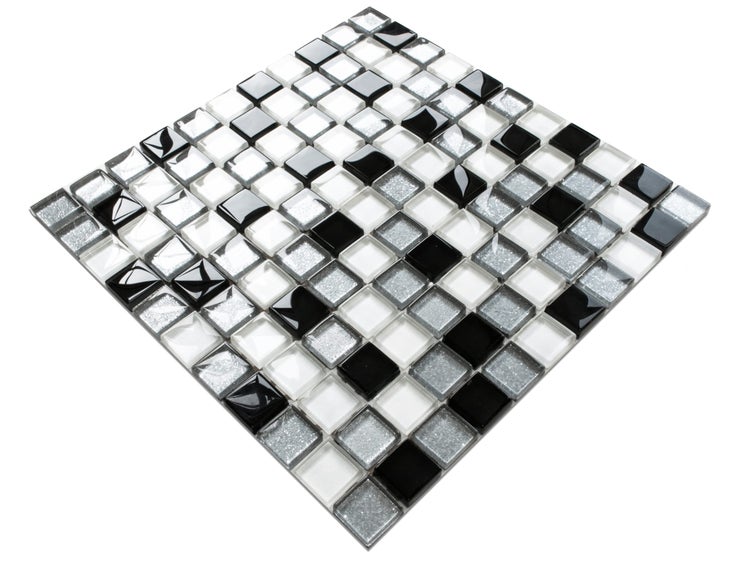 Glasmosaik auf Netz für Bad und Küche 30cm x 30cm  - Moonwalk