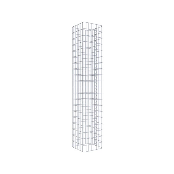 Gabionensäule 37 x 37 cm, MW 5 x 10 cm eckig - Höhe: 2,00 m