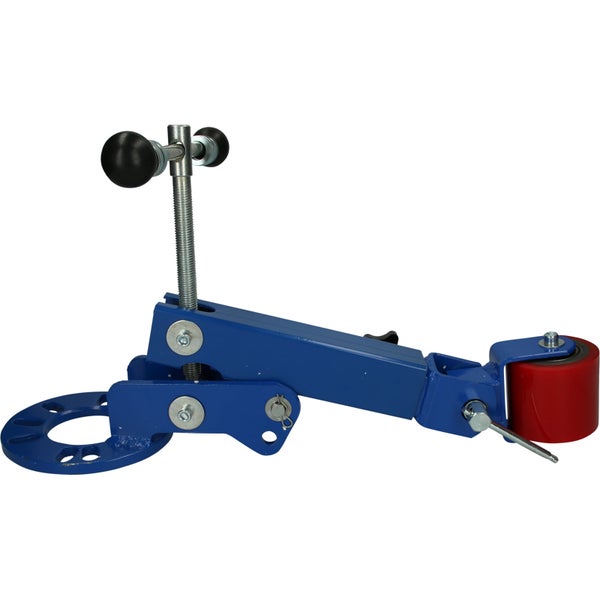 Rohrauflage mit Rolle für Werkstücke