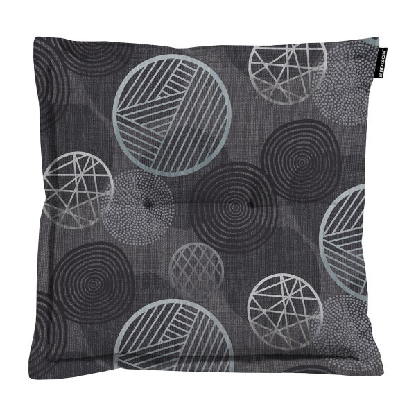 Sitzkissen Circle grau - Ca. 50x50 cm - 4er-Set