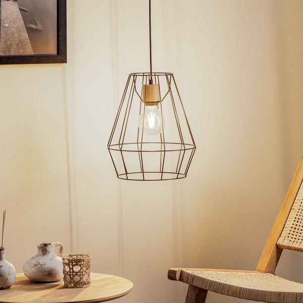 Envostar Pendelleuchte Finan (Modern) in Schwarz aus Metall (1 flammig, E27) - Deckenlampe Esstischlampe Hängelampe Hängeleuchte Wohnzimmerleuchte