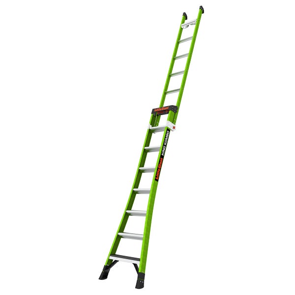 Little Giant King Kombo Anlegeleiter aus Glasfaser als ausziehbare Leiter für professionelle Arbeiten in der Höhe.