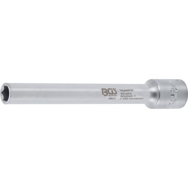 BGS Steckschlüssel-Einsatz Sechskant extra tief Antrieb Innenvierkant 10 mm (3/8) 8 mm - 9863-8