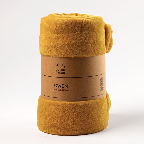 Zusammengelegte Decke Owen von Dutch Decor, 130x160 cm