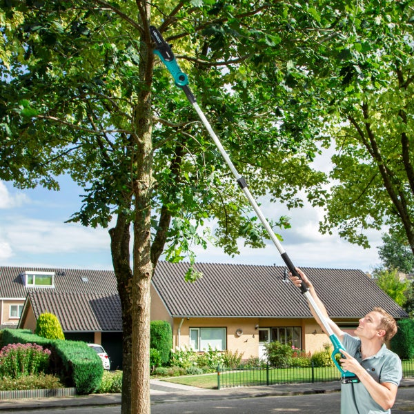 VONROC Hochentaster Teleskop Kettensäge Akku - Astschere Baumschere mit Teleskopstiel 20V - 200 bis 260cm - Inkl. 4Ah Akku und Ladegerät
