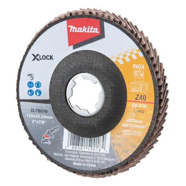 Makita Fächerschleifscheibe 125 mm Z40 - D-76009