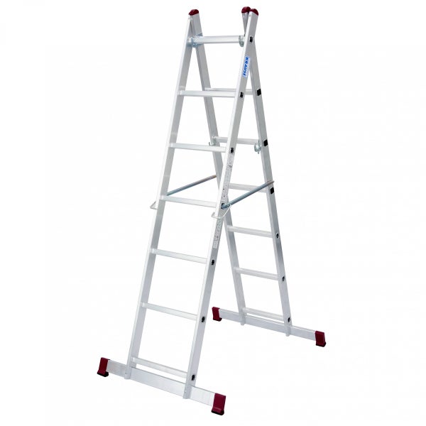 Aluminium Klappleiter mit Sprossen