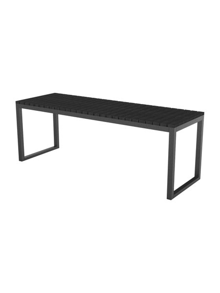Iris Gartenbank, 120 cm schwarz/schwarz. 120 X 40 X 42 cm