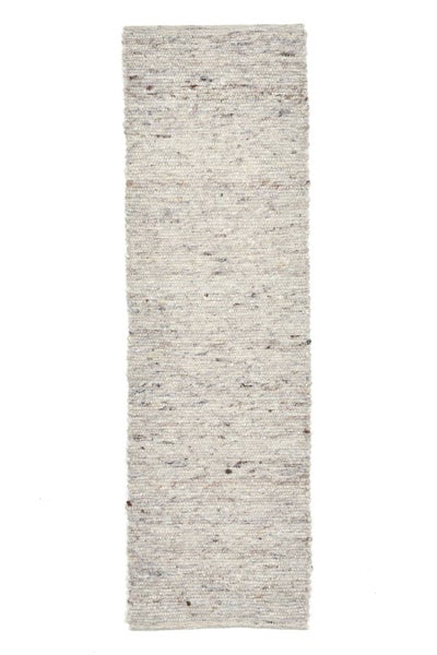Handgewebter naturbelassener Wendeteppich Alm-Glück Sand 70x240 cm