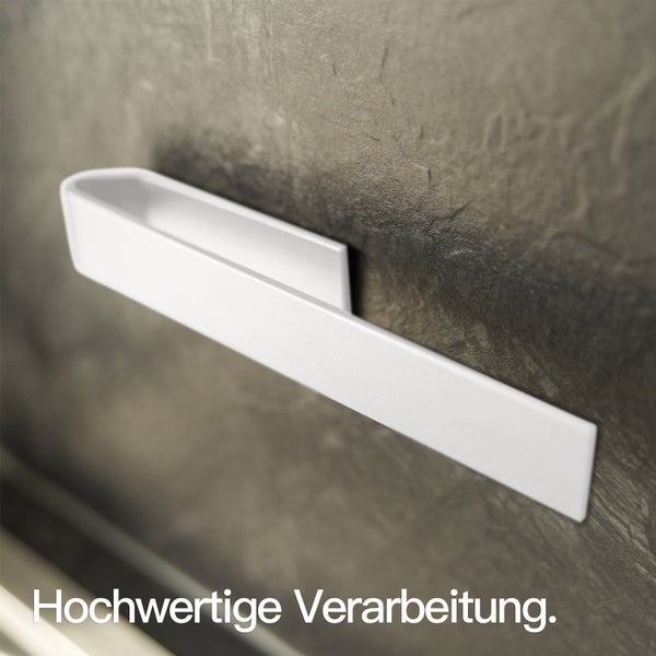 Designfabrik Hamburg Spültuchhalter ohne Bohren Weiß 17cm