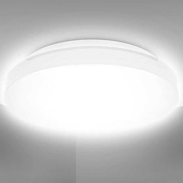 Deckenleuchte Ø22 cm - 10W, 1100lm, LED, IP44, neutralweiß, weiß