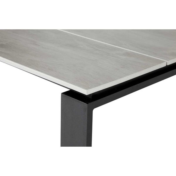 Martinus Gartentisch 100x210cm schwarz,grau. 210 X 100 X 75 cm