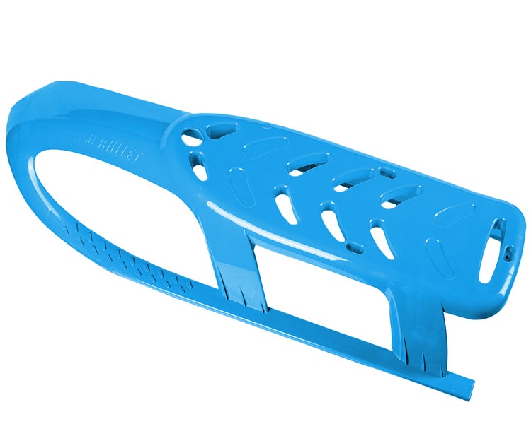 Ondis24 Kinderschlitten Rennrodel Bob Bullet mit Metallkufen blau, Schlitten