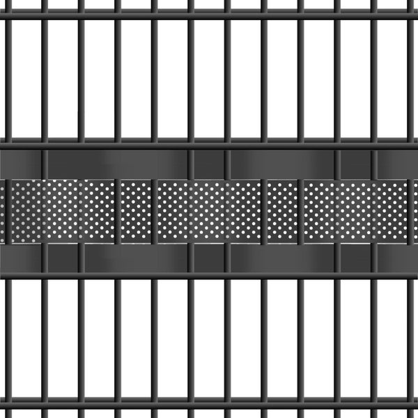 Metallzaun mit durchbrochenem Design