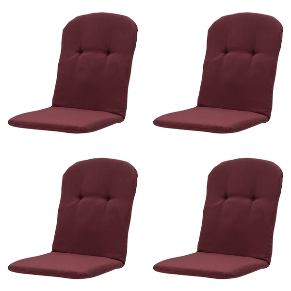 Stuhlauflage Stapelstuhl Panama bordeaux - Ca. 96x45 cm - 4er-Set