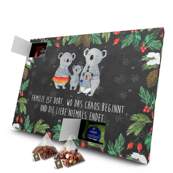 Mr. & Mrs. Panda Tee Adventskalender Koala Familie - Schwarz