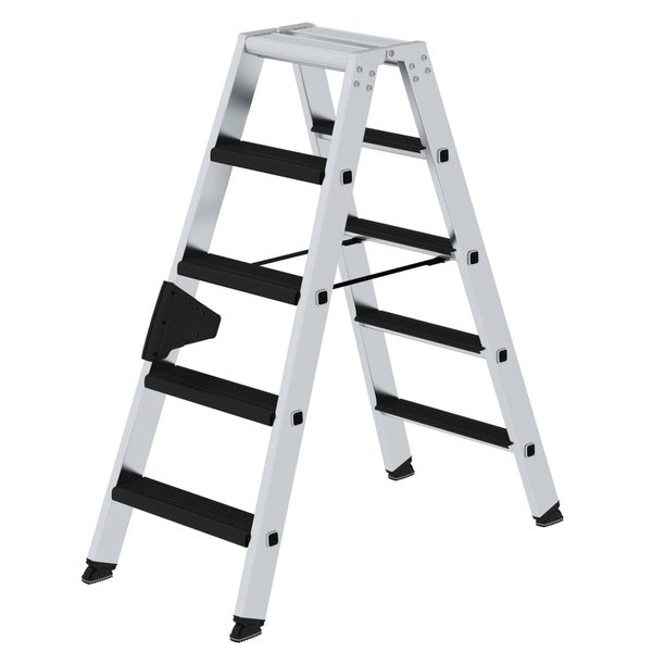 MUNK Stehleiter beidseitig begehbar mit relax-step 2x5 Stufen