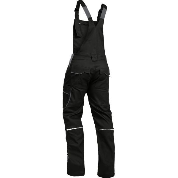 Leibwächter Latzhose Arbeitshose, schwarz grau Gr. 26 Herren