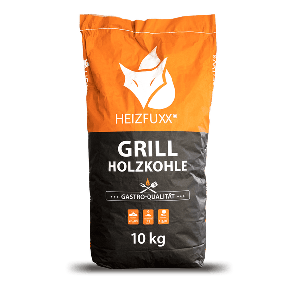 Heizfuxx Grillholzkohle » Gastro-Qualität « 10kg x 12 Sack 120kg Palette