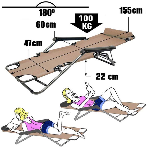 AMANKA 2er Set: 153x60 Relaxliege Garten Liegestuhl Klappbar - Gartenstuhl mit Liegefunktion - Sonnenliege Faltbar - Campingliege Leicht - Gartenliege Wetterfest Strandliege Relaxsessel Outdoor Liege