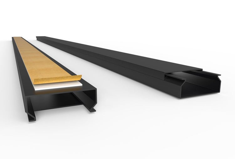 CILSON WDK4016SS Art.-Nr. 6700240.1.10 Kabelkanal Selbstklebend 40x16mm 10m, Schwarz - 10 Stück 1 m / 1000 mm, Unauffälliges Design, Breite Kabelkanäle