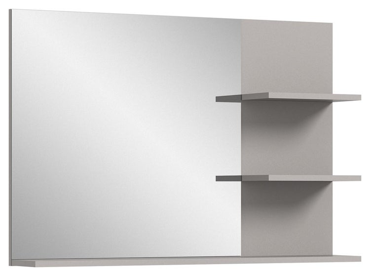 Jaru Bad Spiegel 100cm 3 Ablagen grau,schwarz. 100 X 16 X 69 cm