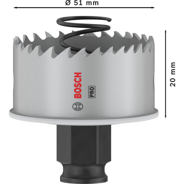 Bimetall Lochsäge, Durchmesser 51 mm